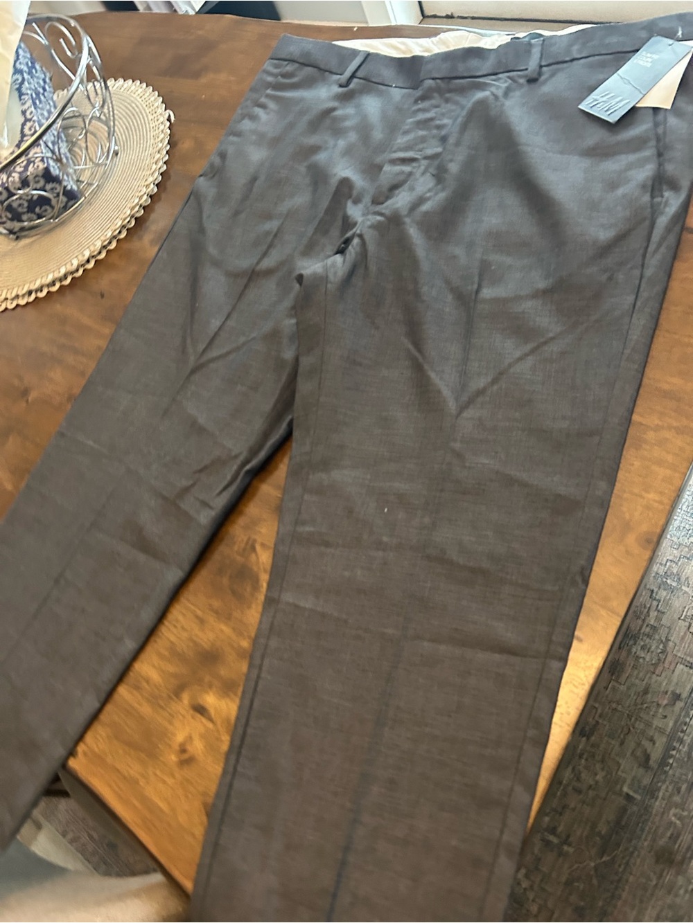 H&M Men's Dress Pants - Charcoal Gray